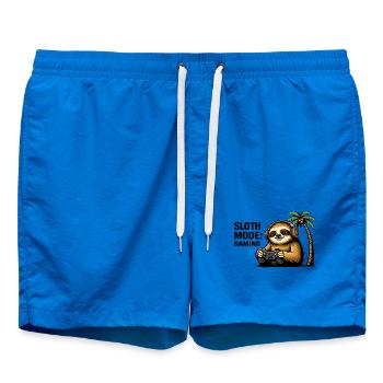 Paresseux de Palm Gamer - Short de bain - cobalt blue - Devant - AI Model Male 185 light (185cm)