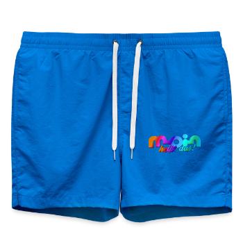 Moin heisst das! - Badeshorts - Cobalt blue - Vorne - AI Model Male 185 light (185cm)