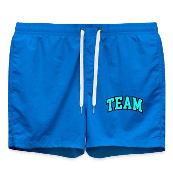 Lettrage d’équipe - Short de bain - cobalt blue - Devant - AI Model Male 185 light (185cm)