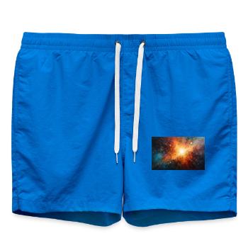 Explosion de la nébuleuse à explosion cosmique - Short de bain - cobalt blue - Devant - AI Model Male 185 light (185cm)