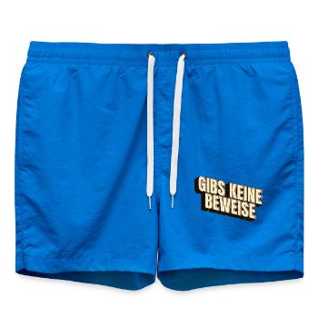 Il n’y a aucune preuve - Short de bain - cobalt blue - Devant - AI Model Male 185 light (185cm)