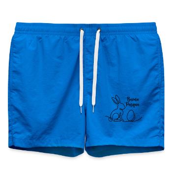 Buona Pasqua, italienisches Hasen Oster Shirt  - Badeshorts - Cobalt blue - Vorne - AI Model Male 185 light (185cm)