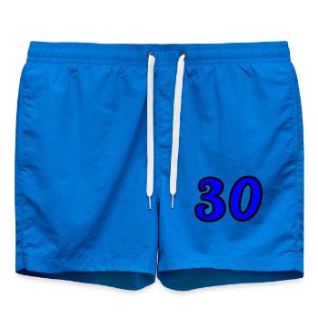 30. 30 ANS. 30e ANNIVERSAIRE. ANNIVERSAIRE 30 ANS. - Short de bain - cobalt blue - Devant - AI Model Male 185 light (185cm)