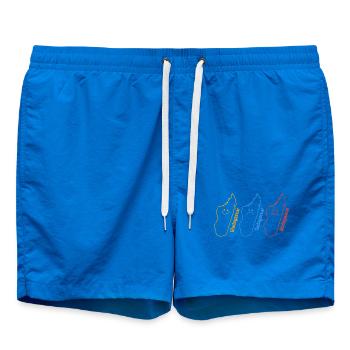 Geographie Geograph Lustiger Gladagascar Sadagaskar - Badeshorts - Cobalt blue - Vorne - AI Model Male 185 light (185cm)