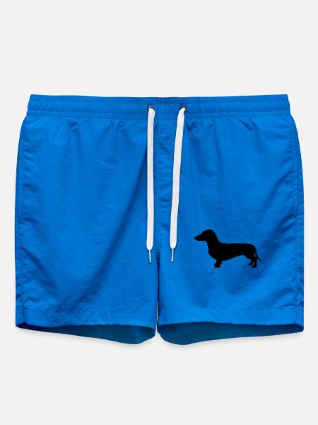 Dackel Teckel Silhouette - Badeshorts - Cobalt blue