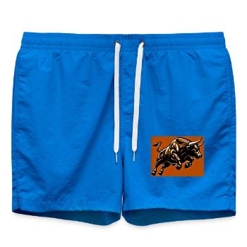 Stier - Badeshorts - Cobalt blue - Vorne - AI Model Male 185 light (185cm)