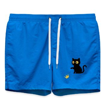 Cute cat design for cat lovers - Swim Trunks - cobalt blue - Front