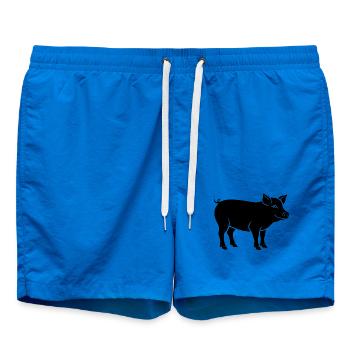 cochon - Short de bain - cobalt blue - Devant - AI Model Male 185 light (185cm)