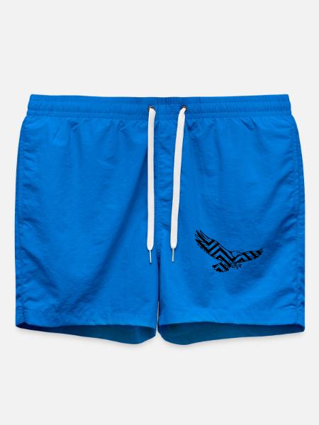 Eagle Geometric Polygon Logo - Swim Trunks - cobalt blue