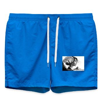 Proche de la nature - Short de bain - cobalt blue - Devant - AI Model Male 185 light (185cm)