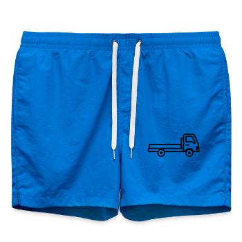 Lkw - Badeshorts - Cobalt blue - Vorne - AI Model Male 185 light (185cm)