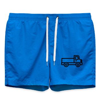 Lkw - Badeshorts - Cobalt blue - Vorne - AI Model Male 185 light (185cm)