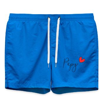 PAPY. PAPA. FÊTE DES PÈRES. BONNE FÊTE PAPY. FÊTE - Short de bain - cobalt blue - Devant - AI Model Male 185 light (185cm)