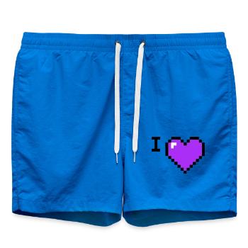 Texte provisoire de Cœur J’adore - Short de bain - cobalt blue - Devant - AI Model Male 185 light (185cm)