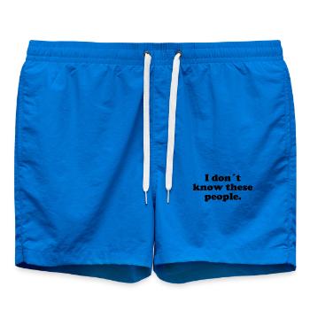 Je ne connais pas ces gens - Short de bain - cobalt blue - Devant - AI Model Male 185 light (185cm)