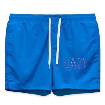 Paresseuse d’aubergine - Short de bain - cobalt blue - Devant - AI Model Male 185 light (185cm)