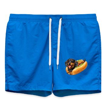 Teckel en hot-dog - Short de bain - cobalt blue - Devant - AI Model Male 185 light (185cm)