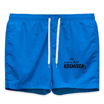 KOSMISCH – Spirituelles Geschenk Mode - Badeshorts - Cobalt blue - Vorne - AI Model Male 185 light (185cm)