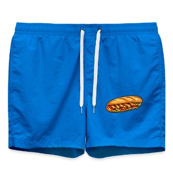 Frisch belegtes Baguette-Sandwich - Badeshorts - Cobalt blue - Vorne - AI Model Male 185 light (185cm)