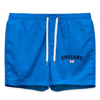 Drapeau américain Noir - Short de bain - cobalt blue - Devant - AI Model Male 185 light (185cm)