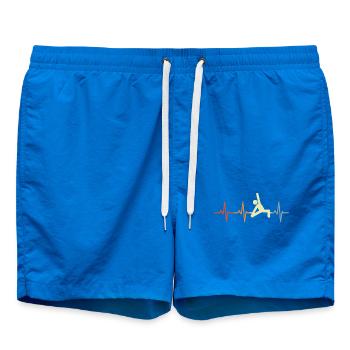 Yoga ECG Battement de cœur - Short de bain - cobalt blue - Devant - AI Model Male 185 light (185cm)
