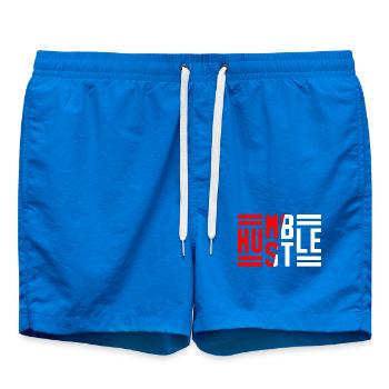 Bescheidener Hustle Unternehmer Geschäftsmann Businesswo - Badeshorts - Cobalt blue - Vorne - AI Model Male 185 light (185cm)