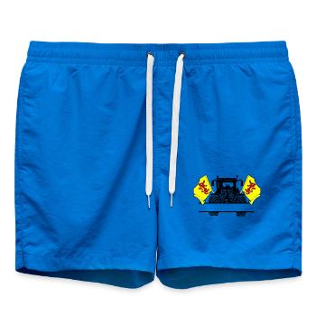 Süd Holland_Tractor_Custom_Edition - Badeshorts - Cobalt blue - Vorne - AI Model Male 185 light (185cm)