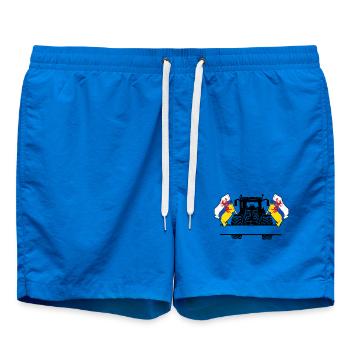 Limburg_Tractor_Custom_Edition - Badeshorts - Cobalt blue - Vorne - AI Model Male 185 light (185cm)