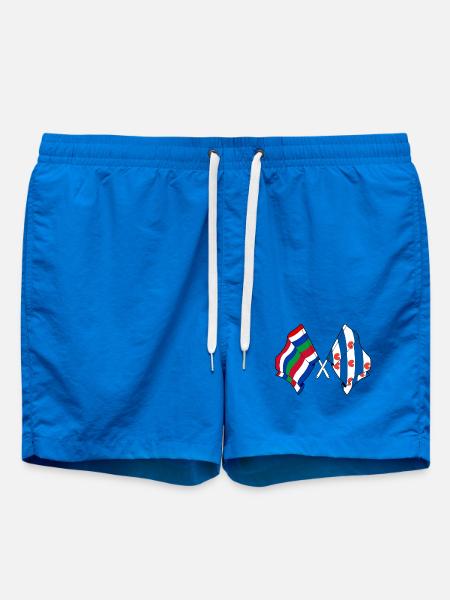 Schier & Friesland Crossed Flags - Swim Trunks - cobalt blue