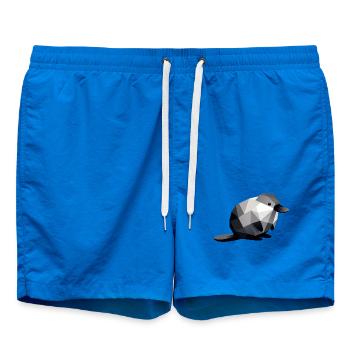 Schnabeltier - Badeshorts - Cobalt blue - Vorne - AI Model Male 185 light (185cm)