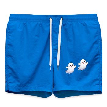 Imprimé Kawaii Ghost Joy - Short de bain - cobalt blue - Devant - AI Model Male 185 light (185cm)