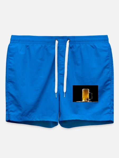 Bierkrug im Dunkel: Schaumschimmer - Badeshorts - Cobalt blue
