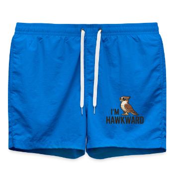 Falke Sunglasses à Hawkward qui dit un griffon drôle - Short de bain - cobalt blue - Devant - AI Model Male 185 light (185cm)