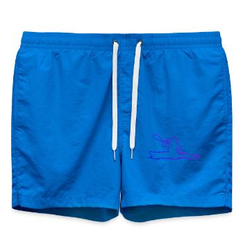 Wildwasserkajak Geschenkidee für die Kajakfahrerin - Badeshorts - Cobalt blue - Vorne - AI Model Male 185 light (185cm)