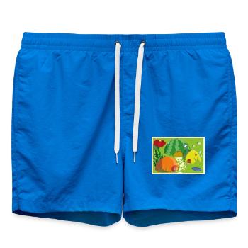 Obstdorf - Badeshorts - Cobalt blue - Vorne - AI Model Male 185 light (185cm)