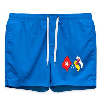 Maastricht & Limburg United - Short de bain - cobalt blue - Devant - AI Model Male 185 light (185cm)