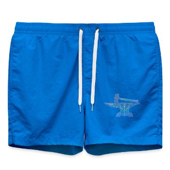 forgeron - Short de bain - cobalt blue - Devant - AI Model Male 185 light (185cm)