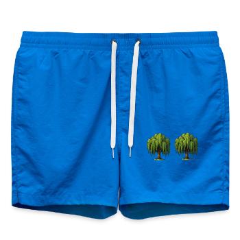 Doppel-Weidenbaumszene - Badeshorts - Cobalt blue - Vorne - AI Model Male 185 light (185cm)