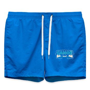 Kanufahren auf dem Sylvester Lake - Badeshorts - Cobalt blue - Vorne - AI Model Male 185 light (185cm)
