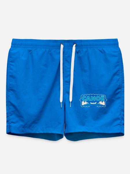 Canoeing on Sylvester Lake - Swim Trunks - cobalt blue