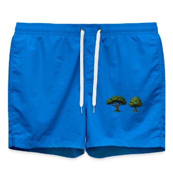Baumduo Apfelbaum im Gleichgewicht - Badeshorts - Cobalt blue - Vorne - AI Model Male 185 light (185cm)