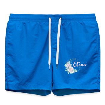 Couronne de fleurs d’Elina - Short de bain - cobalt blue - Devant - AI Model Male 185 light (185cm)
