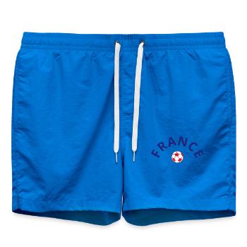 Französischer Fußball für Fans - Badeshorts - Cobalt blue - Vorne - AI Model Male 185 light (185cm)