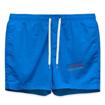 Berliner Skyline Pinselstrich - Badeshorts - Cobalt blue - Vorne - AI Model Male 185 light (185cm)