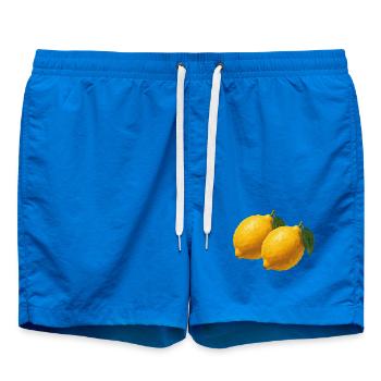 Lemon Brush Art - Short de bain - cobalt blue - Devant - AI Model Male 185 light (185cm)