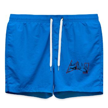 Aikido Technique Kotegaeshi Wrist Lock Budo - Swim Trunks - cobalt blue - Front - AI Model Male 185 light (185cm)