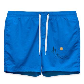 Soleil des falaises côtières - Short de bain - cobalt blue - Devant - AI Model Male 185 light (185cm)