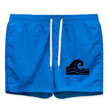 Wave Sea Beach Holiday Gift - Swim Trunks - cobalt blue - Front - AI Model Male 185 light (185cm)
