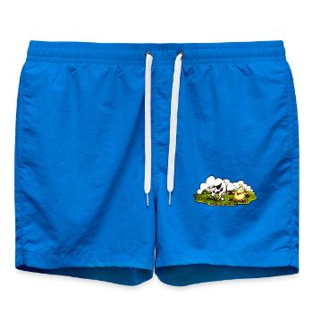 Cafe_au_lait - Badeshorts - Cobalt blue - Vorne - AI Model Male 185 light (185cm)
