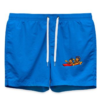 Indianer paddeln - Badeshorts - Cobalt blue - Vorne - AI Model Male 185 light (185cm)